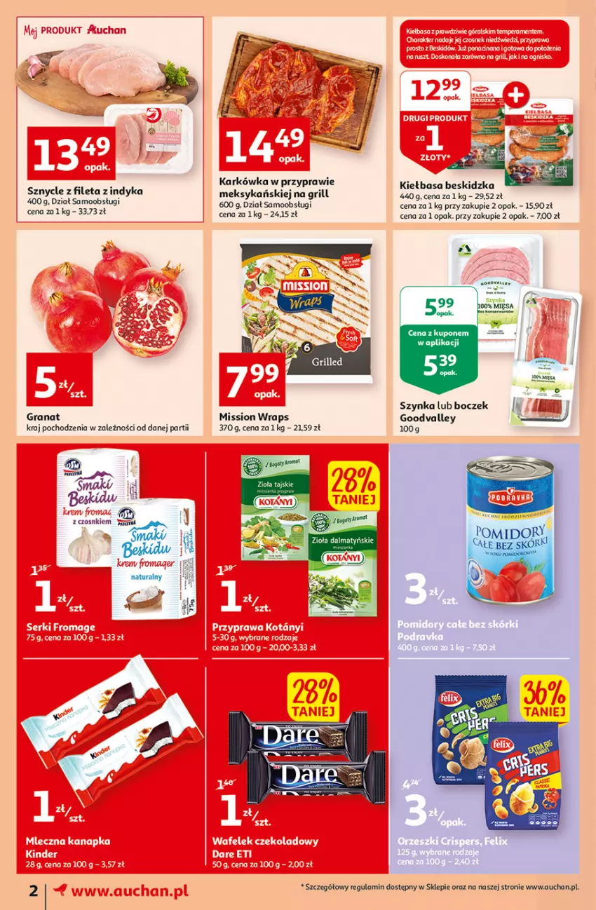 Gazetka promocyjna Auchan - Udane grillowanie jest w cenie Moje Auchan - ważna 19.05 do 28.05.2022 - strona 2 - produkty: Boczek, Gra, Granat, Grill, Kiełbasa, Szynka