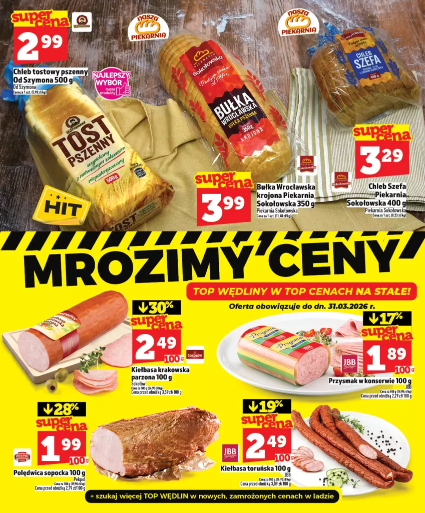 Gazetka promocyjna Topaz - Gazetka - ważna 12.02 do 18.02.2026 - strona 18 - produkty: Kiełbasa, Kiełbasa krakowska, Polędwica, Ser, Sok, Top