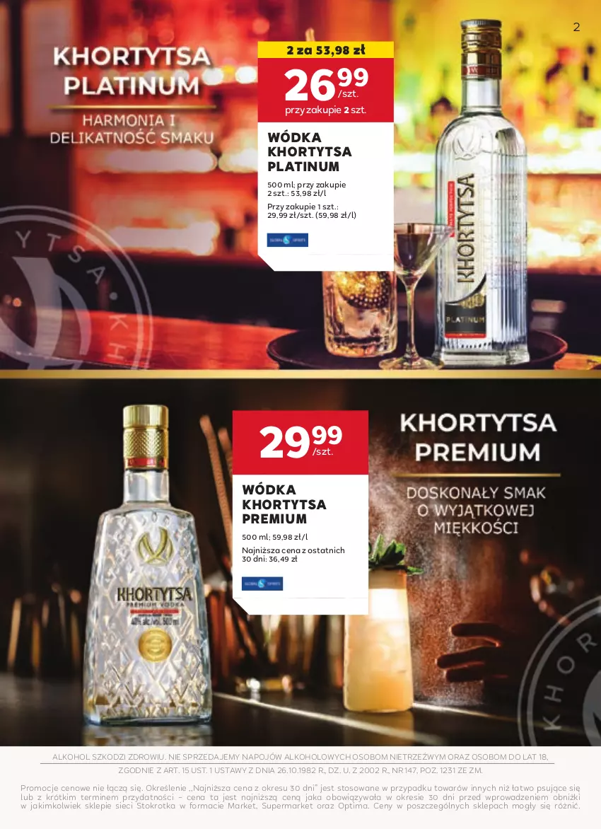 Gazetka promocyjna Stokrotka - Oferta alkoholowa - ważna 10.10 do 06.11.2024 - strona 2 - produkty: Optima, Wódka