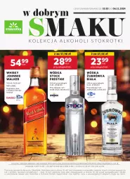 Gazetka promocyjna Stokrotka - Oferta alkoholowa - Gazetka - ważna od 06.11 do 06.11.2024 - strona 1 - produkty: Koc, Johnnie Walker, Optima, Wódka, Stock, Whisky