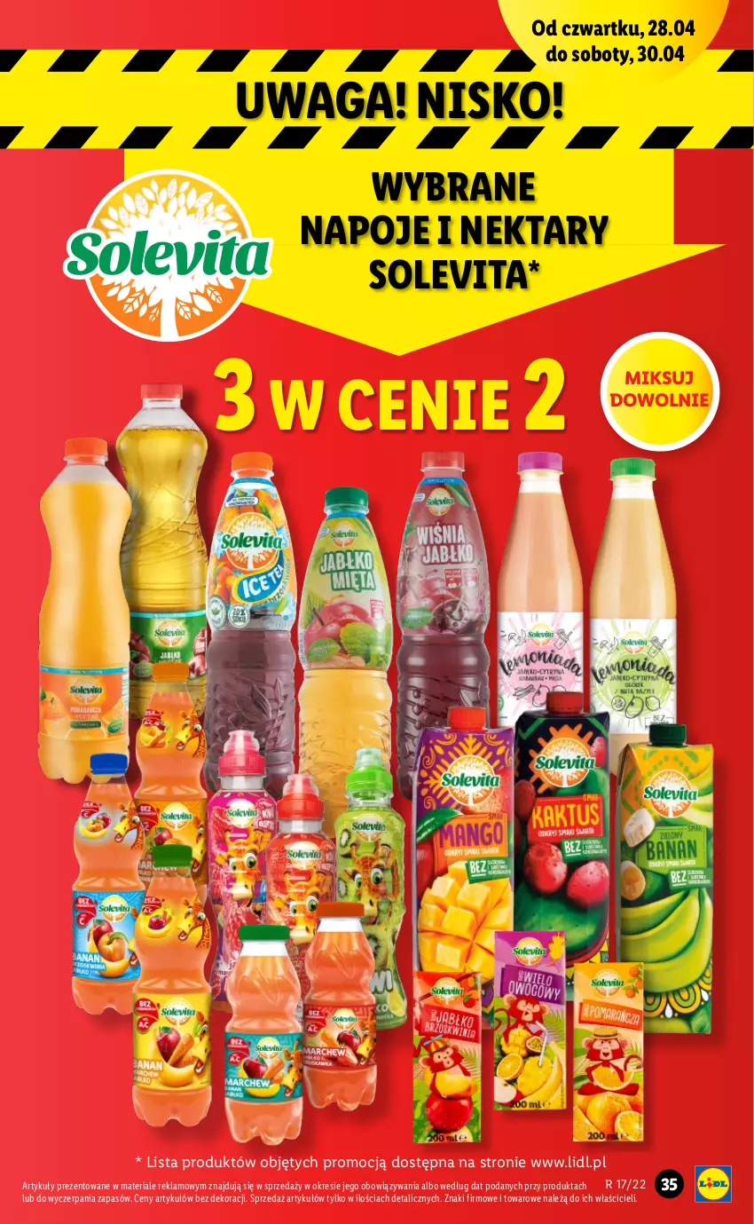 Gazetka promocyjna Lidl - GAZETKA - ważna 28.04 do 30.04.2022 - strona 35 - produkty: Napoje, Nektar, Waga