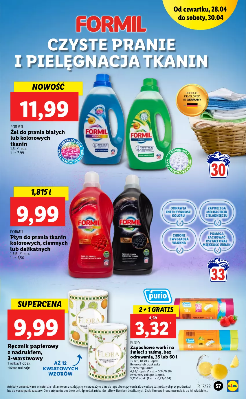 Gazetka promocyjna Lidl - GAZETKA - ważna 28.04 do 30.04.2022 - strona 57 - produkty: Gra, Limonka, Papier, Pur, Ręcznik