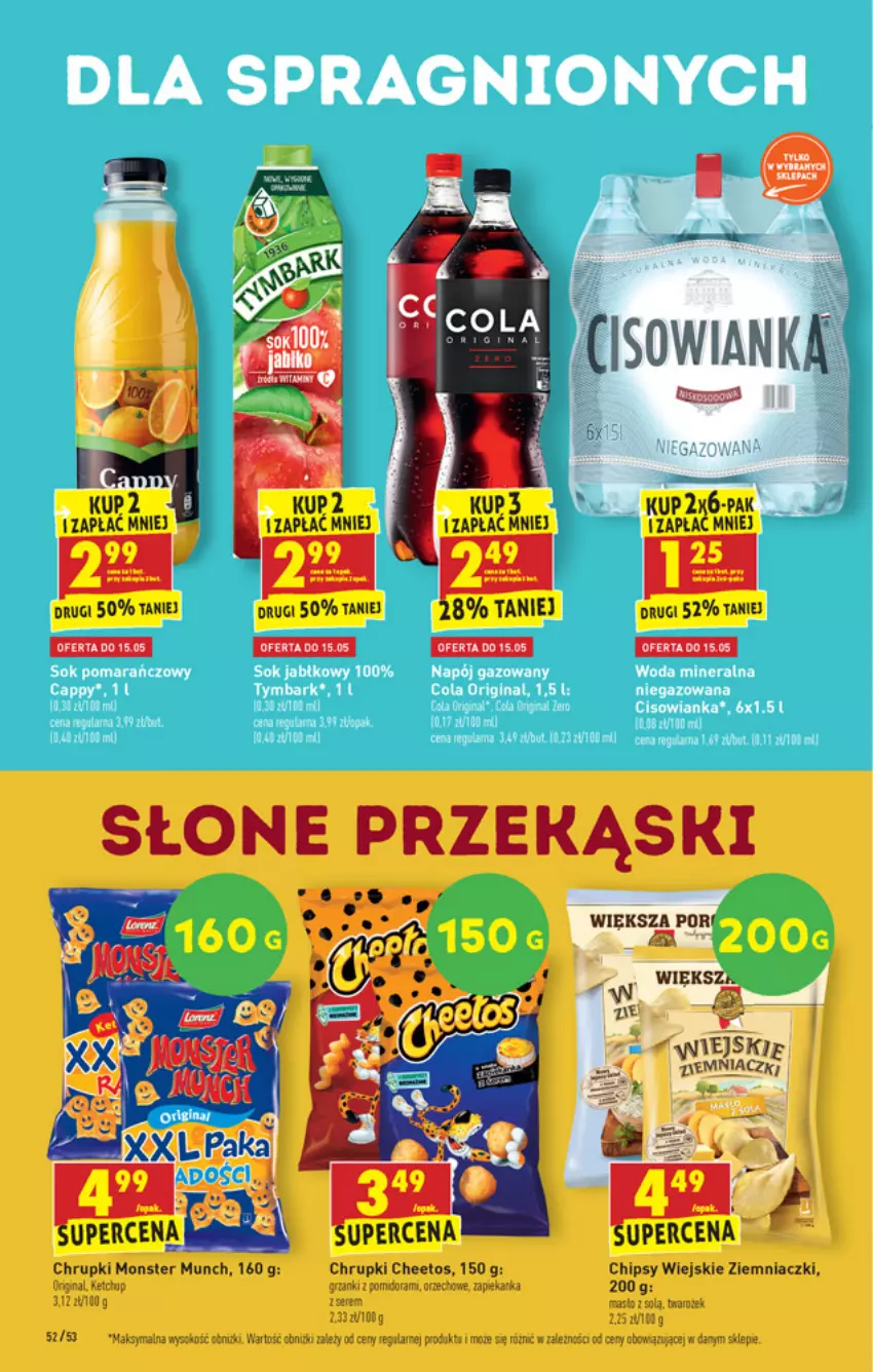 Gazetka promocyjna Biedronka - W tym tygodniu - ważna 13.05 do 19.05.2021 - strona 52 - produkty: Cheetos, Chipsy, Chrupki, Fa, Gala, Gin, LG, Por, Sok, Zapiekanka