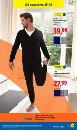 Gazetka promocyjna Lidl - GAZETKA - Gazetka - ważna od 27.09 do 27.09.2025 - strona 43 - produkty: Dres, Spodnie, Bluza, Spodnie dresowe, Bluza dresowa, Control