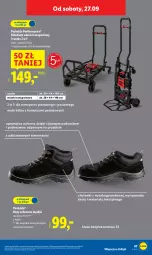 Gazetka promocyjna Lidl - GAZETKA - Gazetka - ważna od 27.09 do 27.09.2025 - strona 55 - produkty: Piec, Parkside, Sok, Por, BIC, Buty, Tran, Sport, Wózek, Wózek transportowy, Dźwig