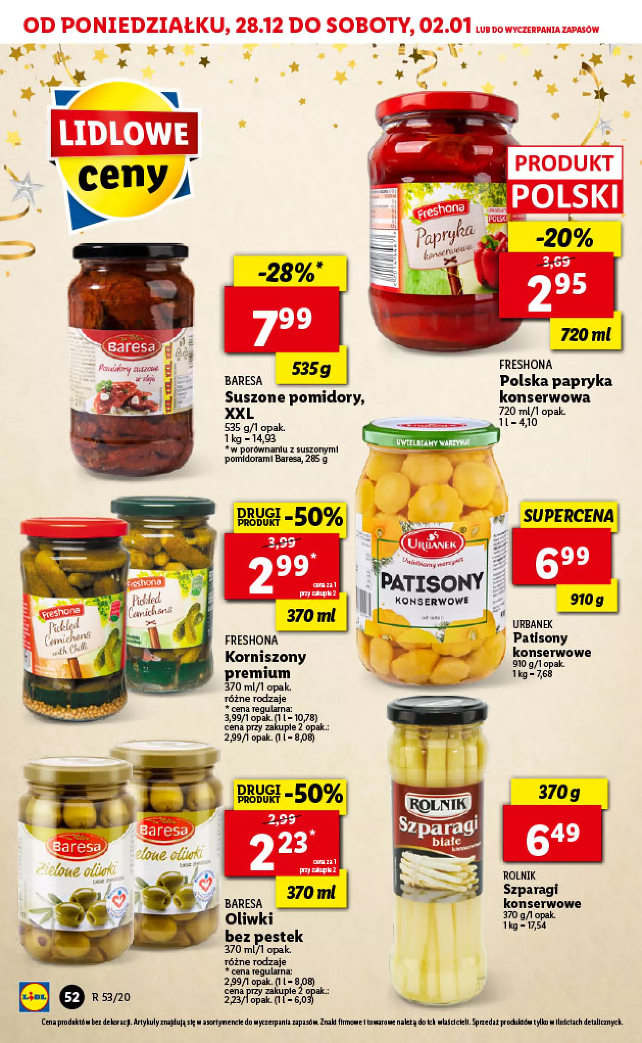 Gazetka promocyjna Lidl - Sylwester - ważna 28.12.2020 do 01.01.2021 - strona 52