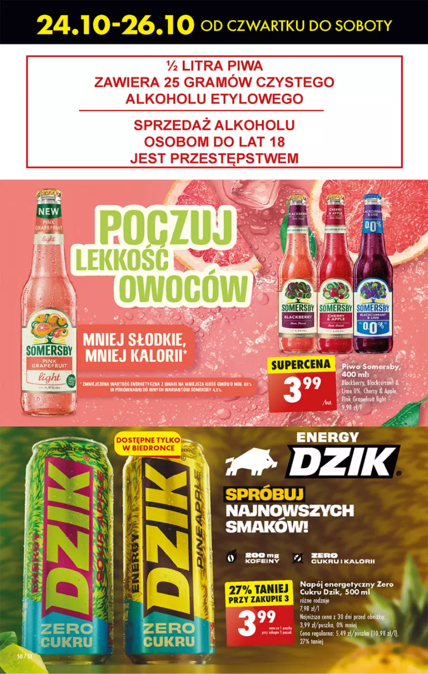 Gazetka promocyjna Biedronka - Od czwartku - ważna 24.10 do 30.10.2024 - strona 58 - produkty: Gra, LG, Napój, Napój energetyczny, Piwa, Por, Sweter