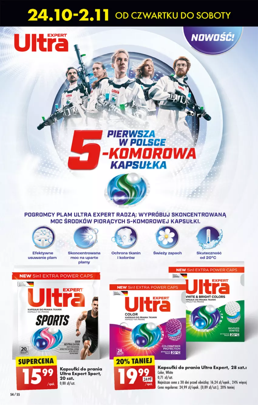 Gazetka promocyjna Biedronka - Od czwartku - ważna 24.10 do 30.10.2024 - strona 64 - produkty: Kapsułki do prania, Por, Sport