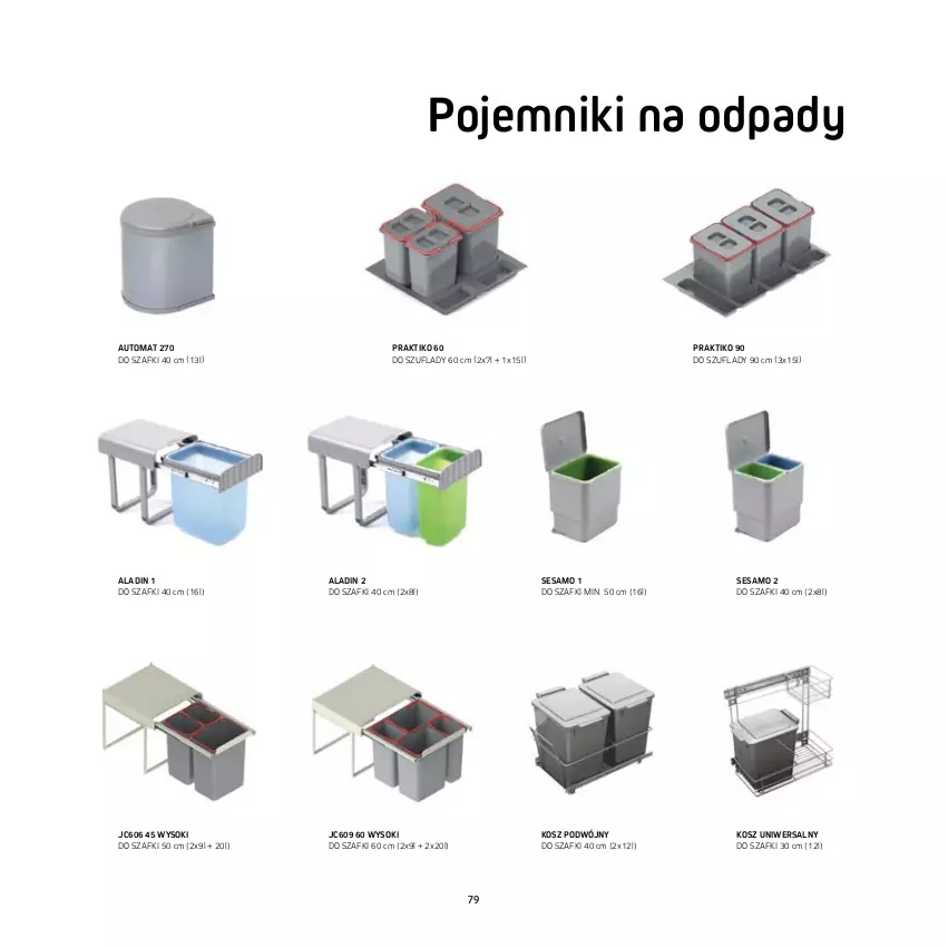 Gazetka promocyjna Komfort - Katalog kuchnie - ważna 01.01 do 31.12.2022 - strona 79 - produkty: Kosz, Pojemnik, Sok