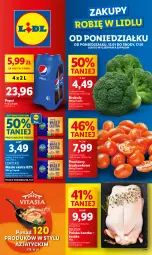 Gazetka promocyjna Lidl - GAZETKA - Gazetka - ważna od 17.01 do 17.01.2024 - strona 1 - produkty: Kaczka, Tusz, Pepsi, Brokuły, Masło, Pomidory