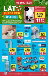 Gazetka promocyjna Aldi - Artykuły przemysłowe i tekstylia - Gazetka - ważna od 17.08 do 17.08.2024 - strona 2 - produkty: Makijaż, Chodzik, Samochodziki, Szczoteczka soniczna, Wełna, Ręcznik, Pilnik, Szczoteczka, Listwa, HP