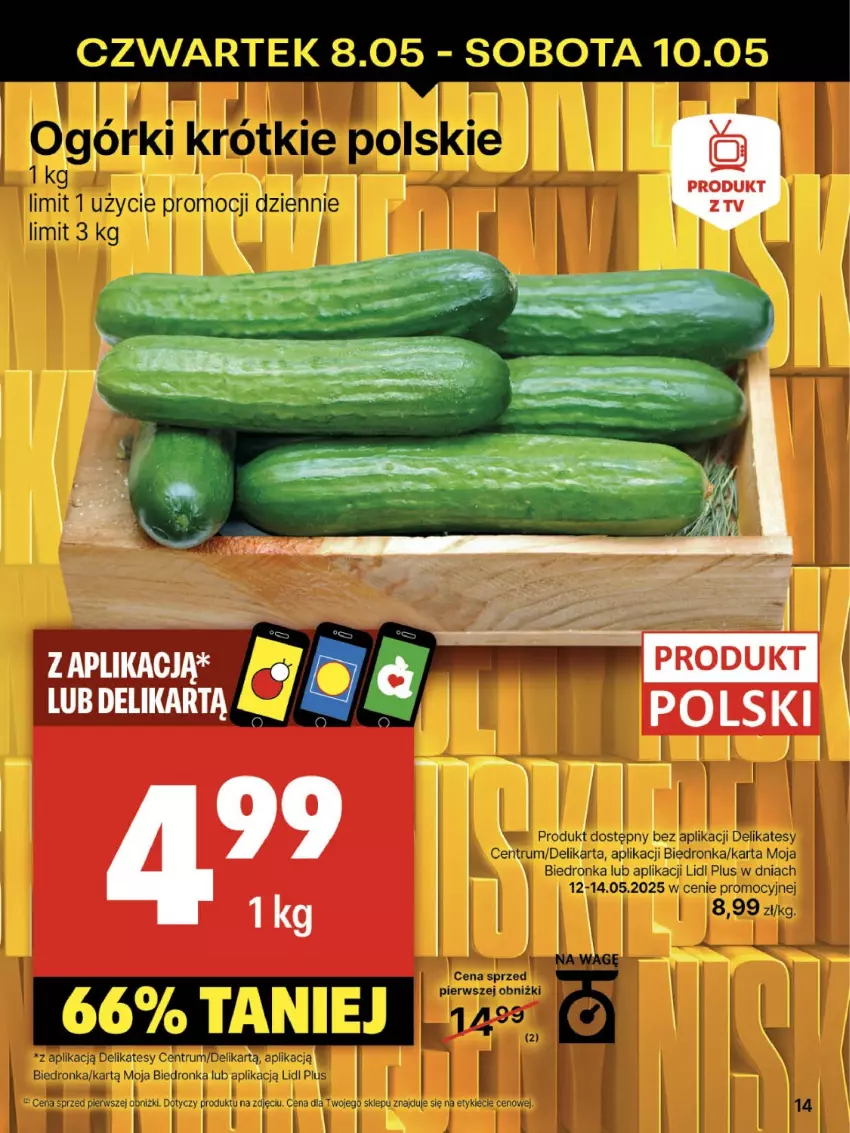 Gazetka promocyjna Delikatesy Centrum - Franczyza DC19 Czwartek - ważna 08.05 do 14.05.2025 - strona 14