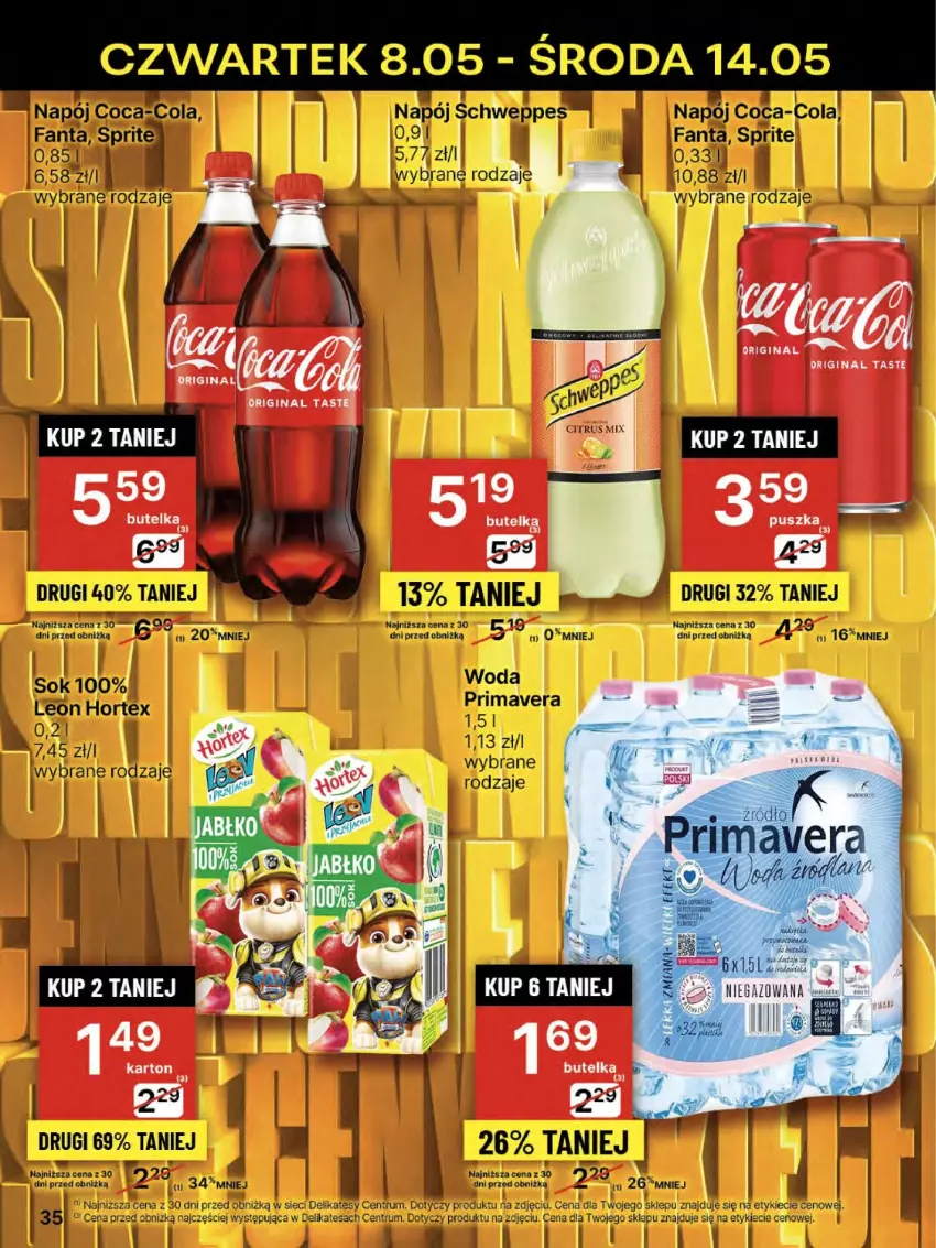 Gazetka promocyjna  - Franczyza DC19 Czwartek - ważna 08.05 do 14.05.2025 - strona 35 - produkty: Fa, Fanta, Gin, Hortex, Leon, Napój, Prima, Primavera, Rum, Sok