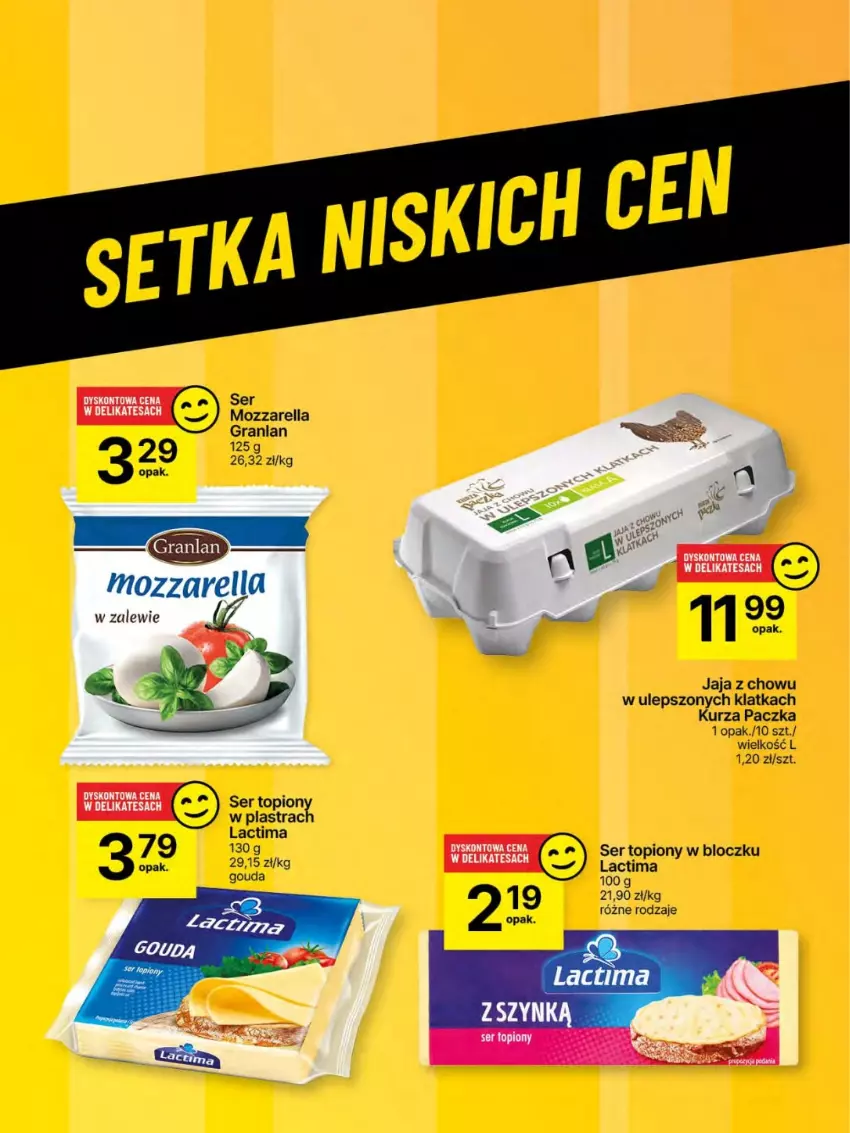 Gazetka promocyjna Delikatesy Centrum - Franczyza DC19 Czwartek - ważna 08.05 do 14.05.2025 - strona 51 - produkty: Gouda, Gra, Jaja, Mozzarella, Ser, Ser topiony, Top