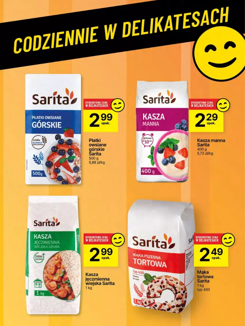 Gazetka promocyjna Delikatesy Centrum - Franczyza DC19 Czwartek - ważna 08.05 do 14.05.2025 - strona 54 - produkty: Kasza, Mąka, Sarita