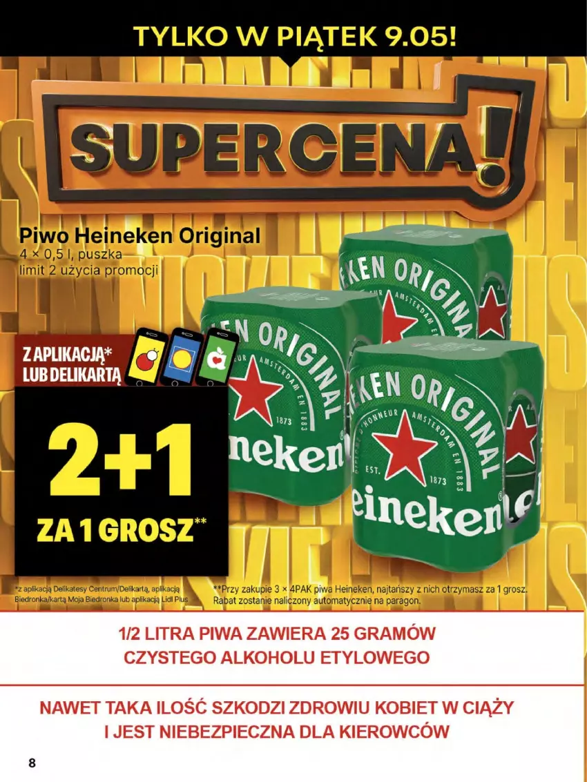 Gazetka promocyjna Delikatesy Centrum - Franczyza DC19 Czwartek - ważna 08.05 do 14.05.2025 - strona 8 - produkty: Gra, Piec, Piwa