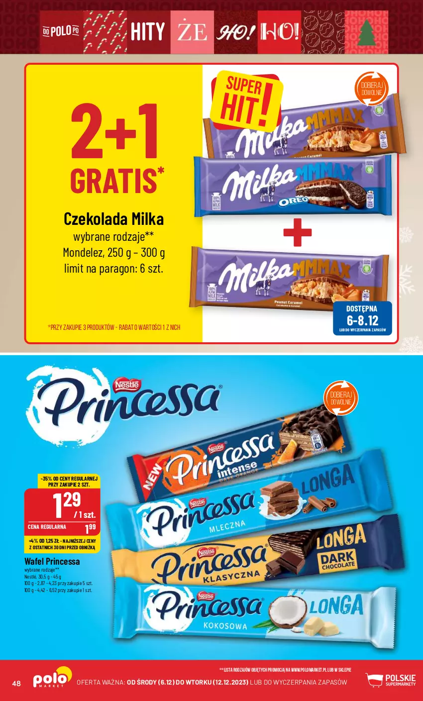 Gazetka promocyjna PoloMarket - Gazetka pomocyjna - ważna 06.12 do 12.12.2023 - strona 48 - produkty: Czekolada, Gra, Milka, Nestlé, Princessa