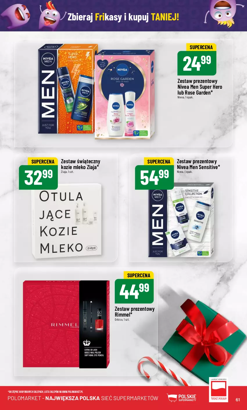 Gazetka promocyjna PoloMarket - Gazetka pomocyjna - ważna 06.12 do 12.12.2023 - strona 61 - produkty: BIC, Mleko, Nivea, Nivea Men, Zestaw prezentowy, Ziaja