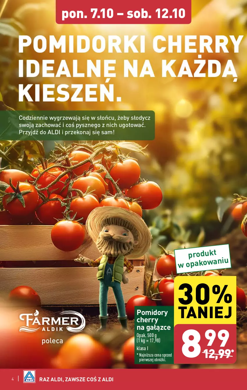 Gazetka promocyjna Aldi - Pełna oferta - ważna 07.10 do 12.10.2024 - strona 4 - produkty: Pomidory