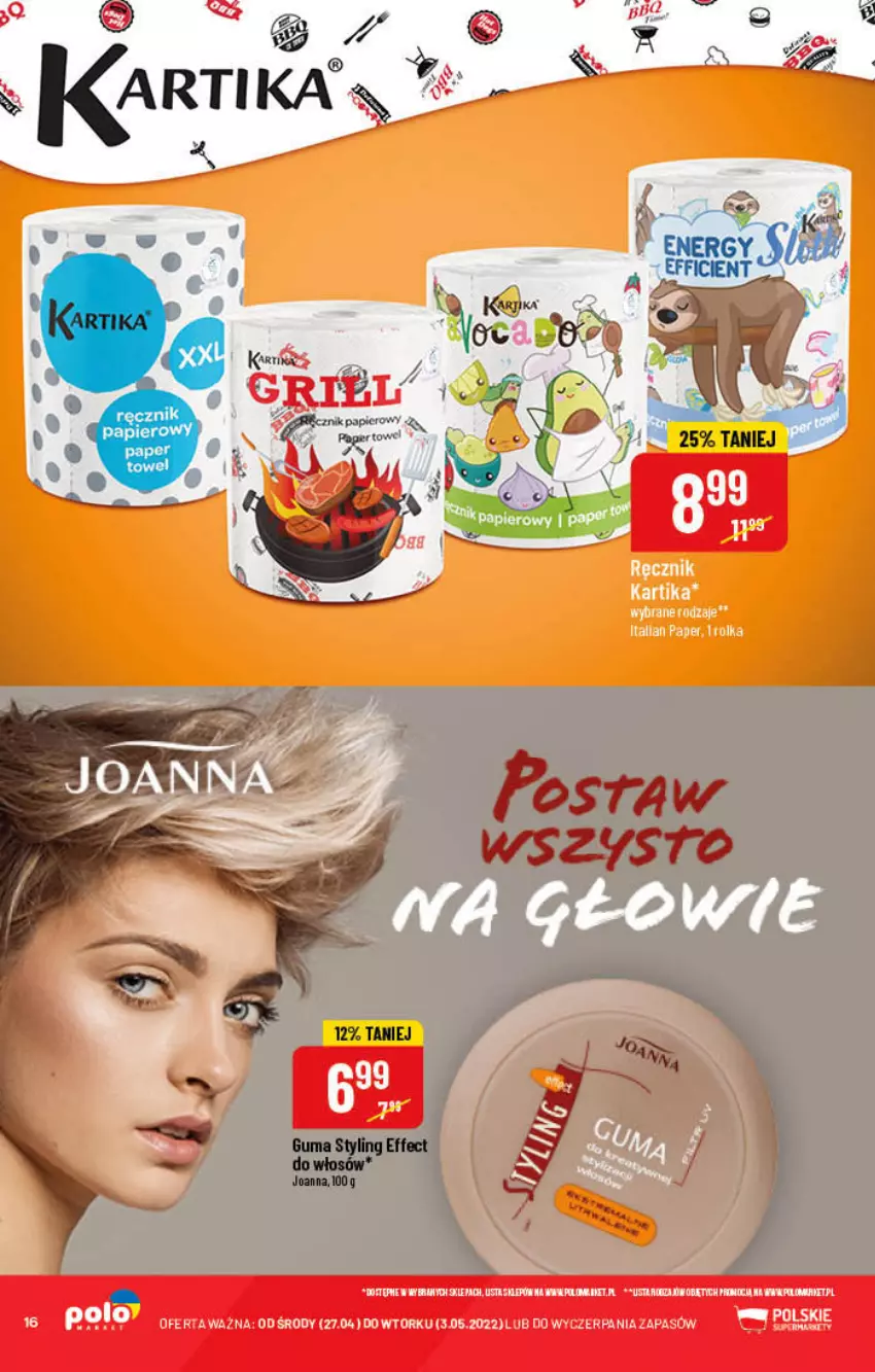 Gazetka promocyjna PoloMarket - Gazetka pomocyjna - ważna 27.04 do 03.05.2022 - strona 16 - produkty: Joanna