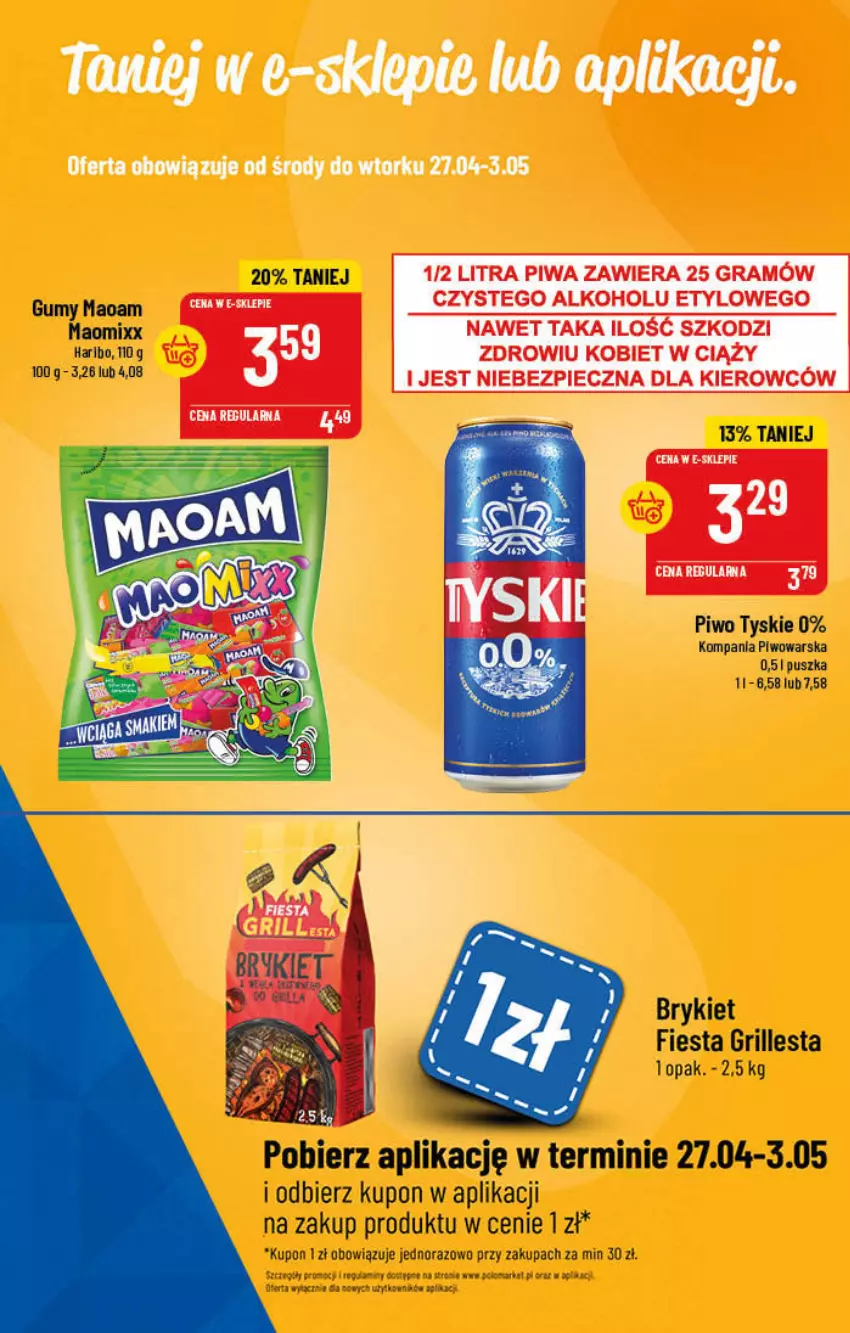 Gazetka promocyjna PoloMarket - Gazetka pomocyjna - ważna 27.04 do 03.05.2022 - strona 49 - produkty: Grill, Haribo, Piwo, Tyskie