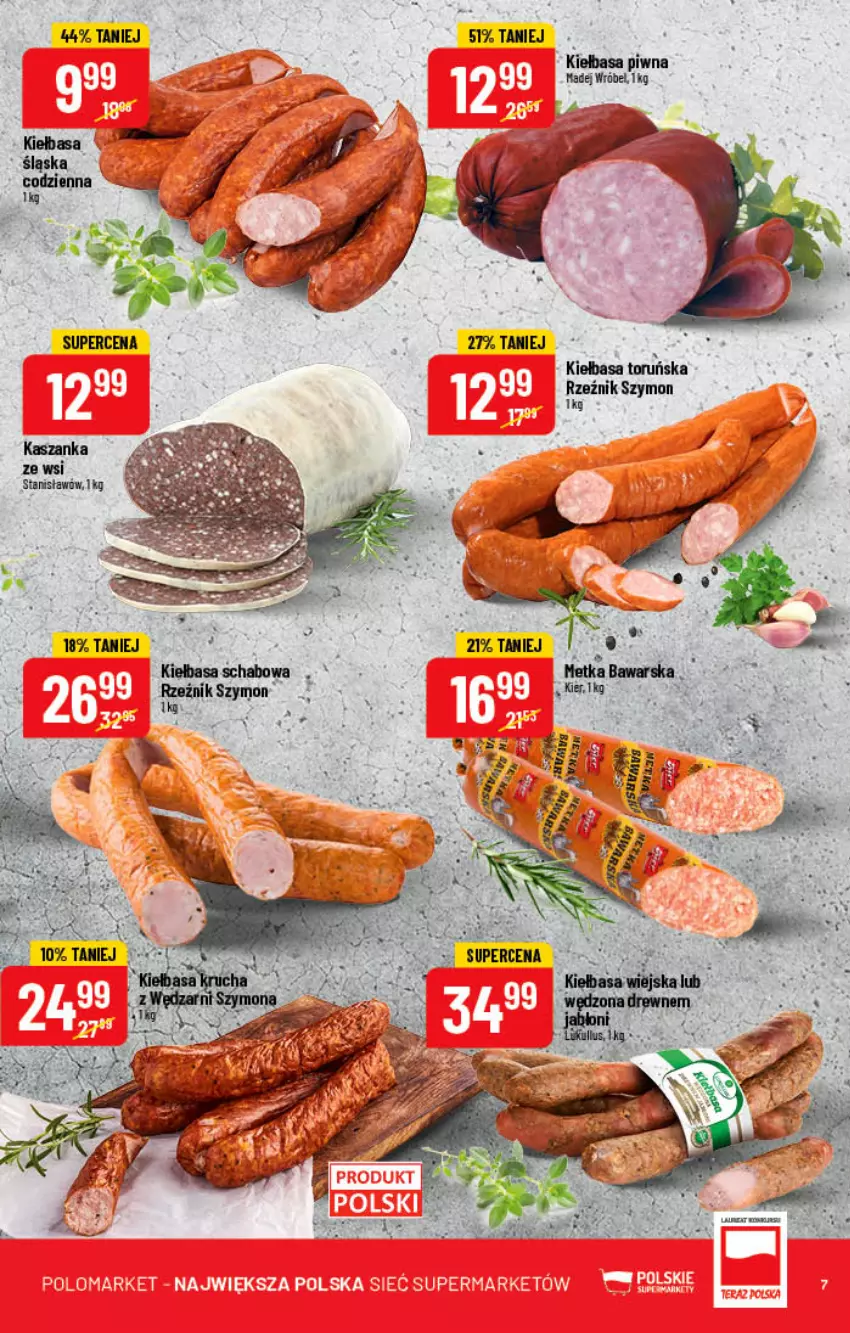 Gazetka promocyjna PoloMarket - Gazetka pomocyjna - ważna 27.04 do 03.05.2022 - strona 7 - produkty: Kasza, Kaszanka, Kiełbasa, Kiełbasa piwna, Kiełbasa schabowa