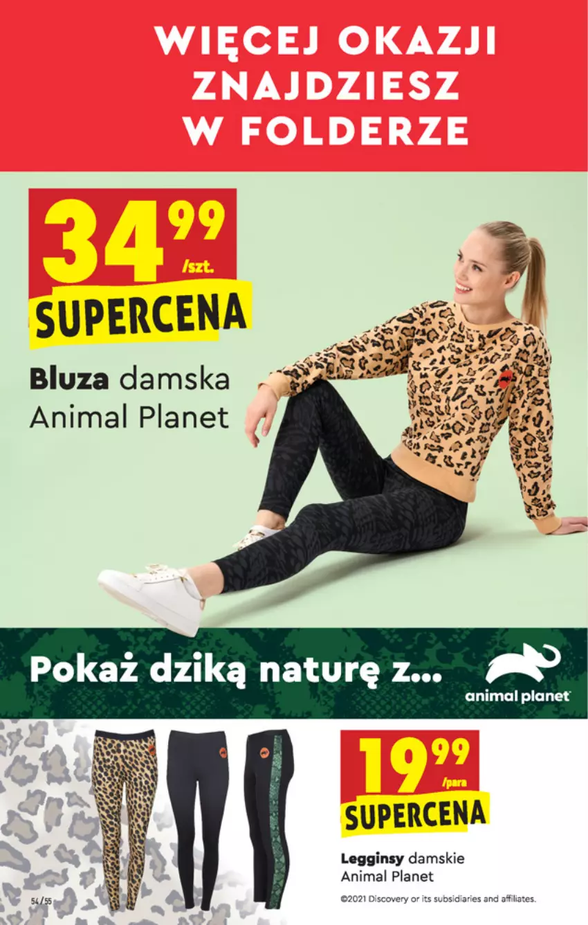 Gazetka promocyjna Biedronka - W tym tygodniu PN - ważna 19.04 do 25.04.2021 - strona 54 - produkty: Bluza, Discover, Gin, Legginsy