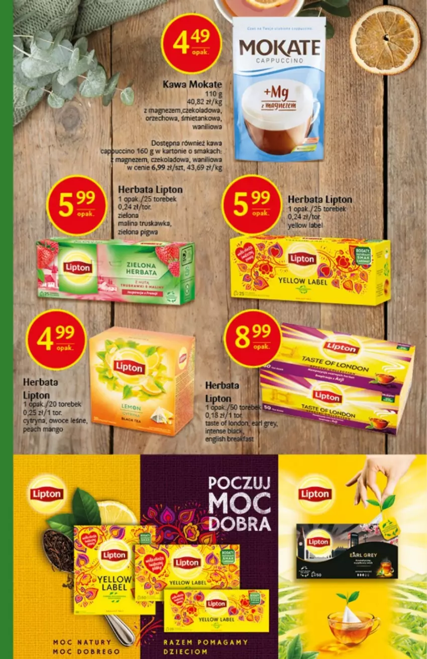 Gazetka promocyjna Delikatesy Centrum - Gazetka świąteczna DC49/50 - ważna 15.12 do 31.12.2022 - strona 20 - produkty: Cappuccino, Dzieci, Herbata, Kawa, Lipton, Magnez, Mango, Owoce