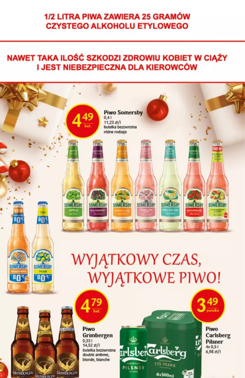 Gazetka promocyjna Delikatesy Centrum - Gazetka świąteczna DC49/50 - ważna 15.12 do 31.12.2022 - strona 36 - produkty: Piwo, Somersby