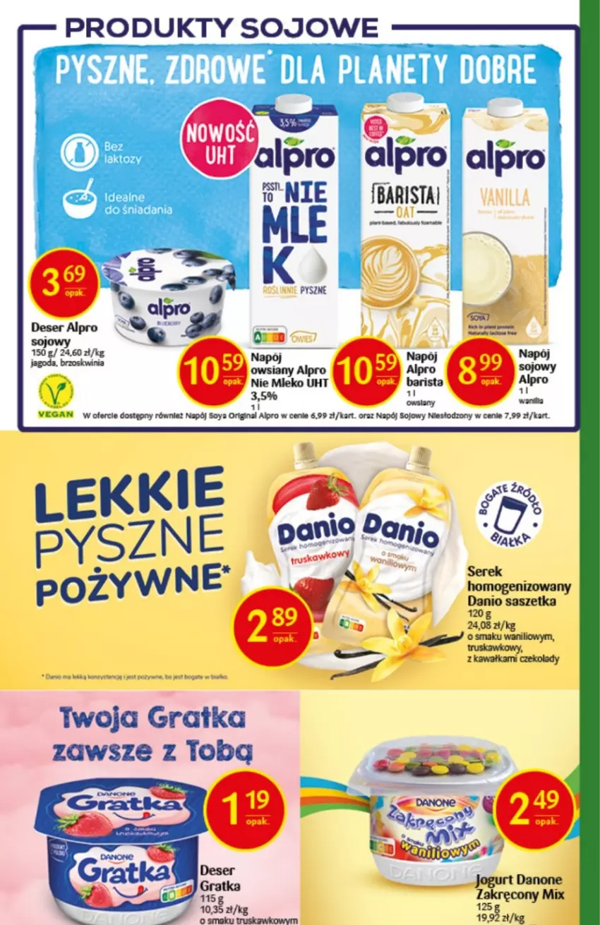 Gazetka promocyjna Delikatesy Centrum - Gazetka świąteczna DC49/50 - ważna 15.12 do 31.12.2022 - strona 5 - produkty: Alpro, Danio, Gin, Gra, Kawa, Mleko, Napój, Ser, Serek, Serek homogenizowany