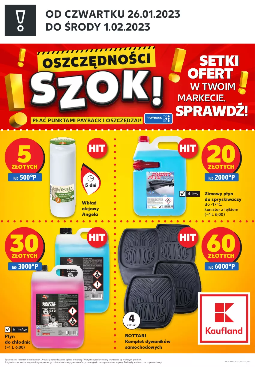 Gazetka promocyjna Kaufland - ZAPOWIEDŹ NASTĘPNEJ OFERTY - ważna 19.01 do 25.01.2023 - strona 2 - produkty: Dywan, Dywanik, Gra, Olej, Płyn do chłodnic, Płyn do spryskiwaczy, Wkład olejowy