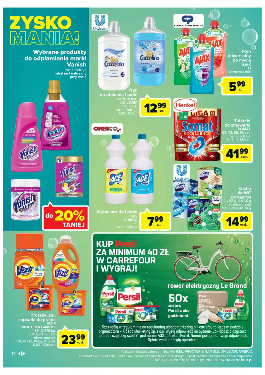 Gazetka promocyjna Carrefour - Gazetka Market Inowrocław - ważna 16.08 do 28.08.2022 - strona 12 - produkty: Flora, Gra, Persil