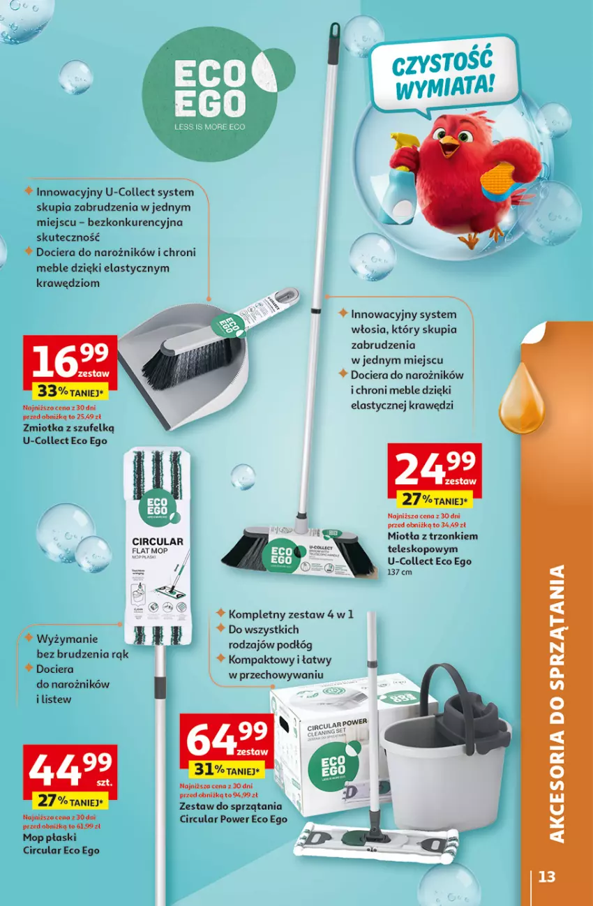 Gazetka promocyjna Auchan - Gazetka Strefa Porządki Hipermarket Auchan - ważna 19.03 do 25.03.2026 - strona 13 - produkty: Acana, Meble, Miotła, Mop, Narożnik, Teleskop