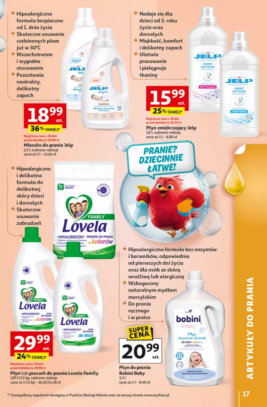 Gazetka promocyjna Auchan - Gazetka Strefa Porządki Hipermarket Auchan - ważna 19.03 do 25.03.2026 - strona 17 - produkty: Dzieci, Fa, Hipoalergiczny proszek, Lovela, Mars, Mleczko, Mleczko do prania, Piec, Płyn do prania, Proszek do prania