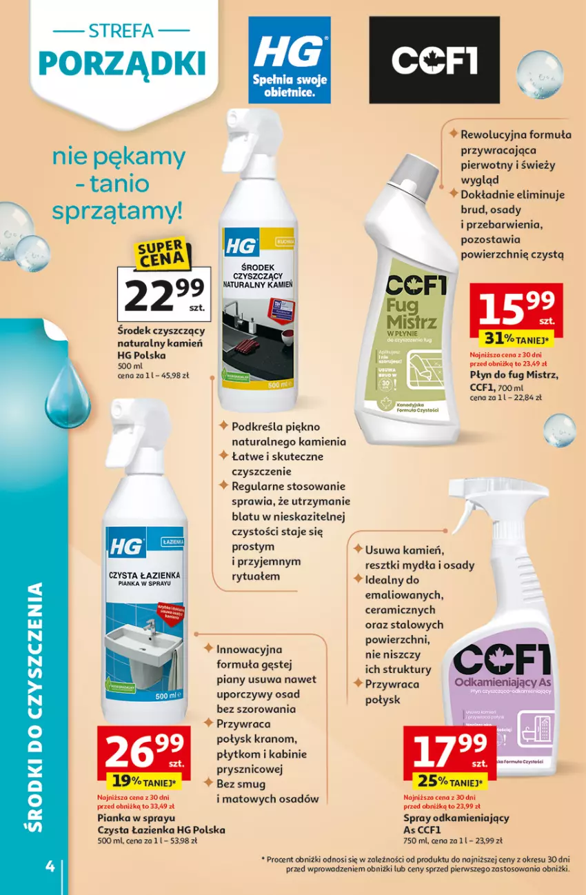 Gazetka promocyjna Auchan - Gazetka Strefa Porządki Hipermarket Auchan - ważna 19.03 do 25.03.2026 - strona 4 - produkty: Fa, Por