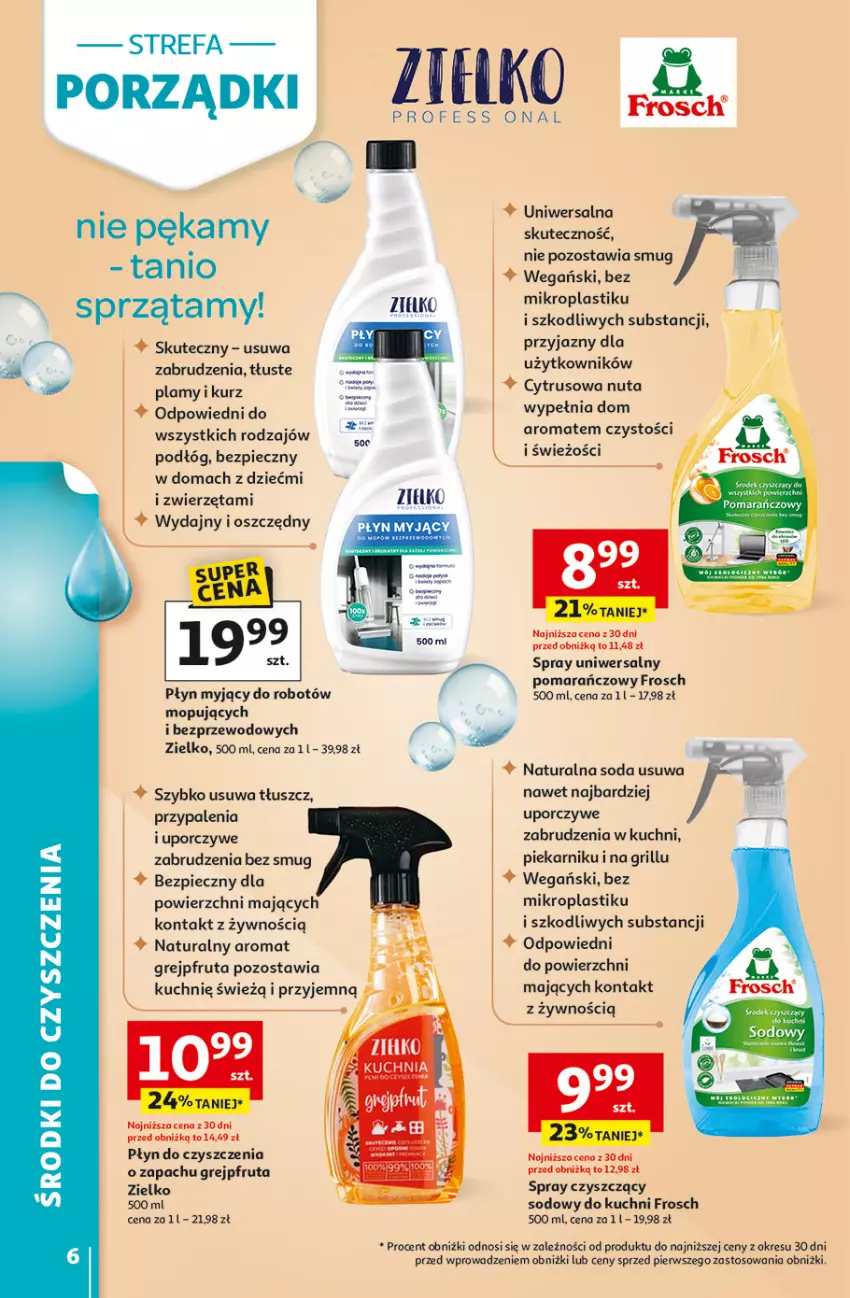 Gazetka promocyjna Auchan - Gazetka Strefa Porządki Hipermarket Auchan - ważna 19.03 do 25.03.2026 - strona 6 - produkty: Fa, Frosch, Grejpfrut, Grill, Mop, Piec, Piekarnik, Por, Robot, Ser, Zwierzęta