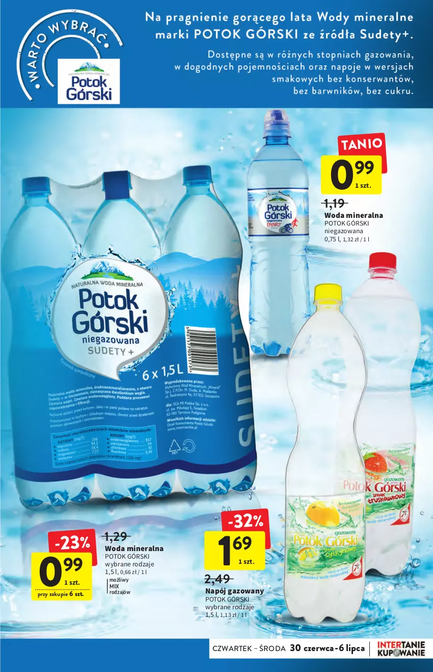 Gazetka promocyjna Intermarche - ważna 30.06 do 06.07.2022 - strona 33 - produkty: Napój, Napój gazowany, Woda, Woda mineralna