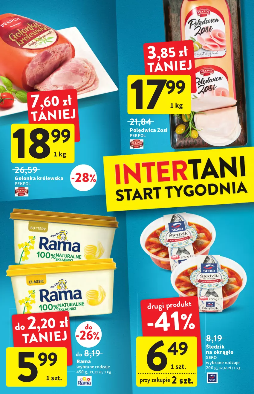 Gazetka promocyjna Intermarche - ważna 30.06 do 06.07.2022 - strona 38 - produkty: Pekpol, Polędwica, Rama, SEKO