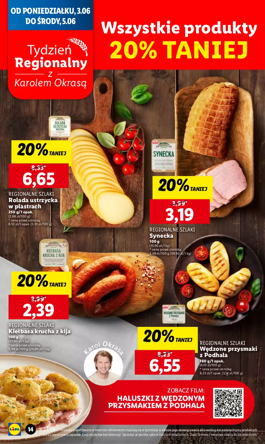 Gazetka promocyjna Lidl - GAZETKA - ważna 03.06 do 05.07.2024 - strona 14 - produkty: Kiełbasa, Kiełbasa krucha, Przysmaki, Rolada, Rolada Ustrzycka