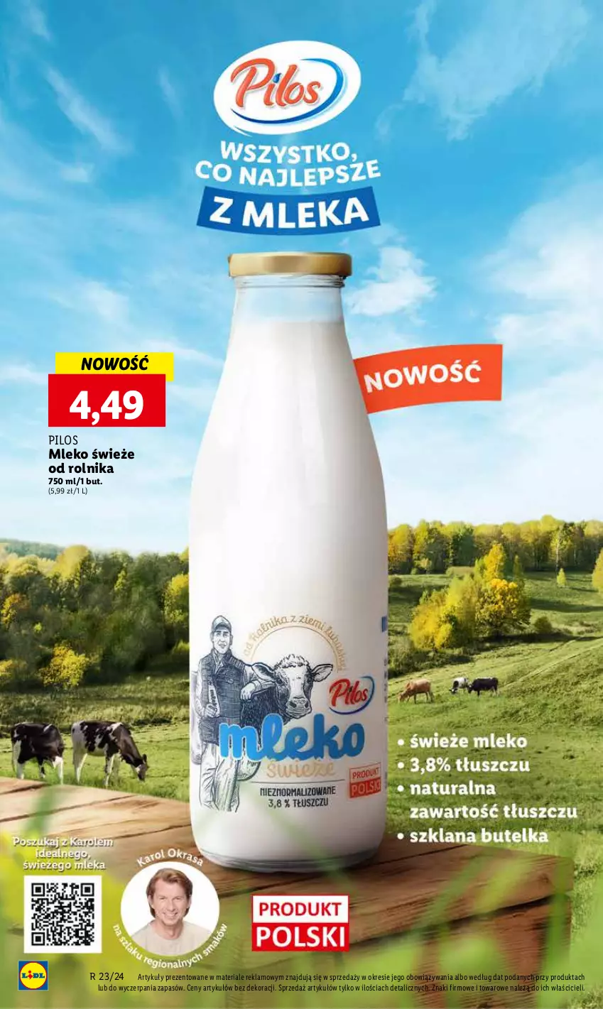 Gazetka promocyjna Lidl - GAZETKA - ważna 03.06 do 05.07.2024 - strona 24 - produkty: Mleko, Pilos, Rolnik