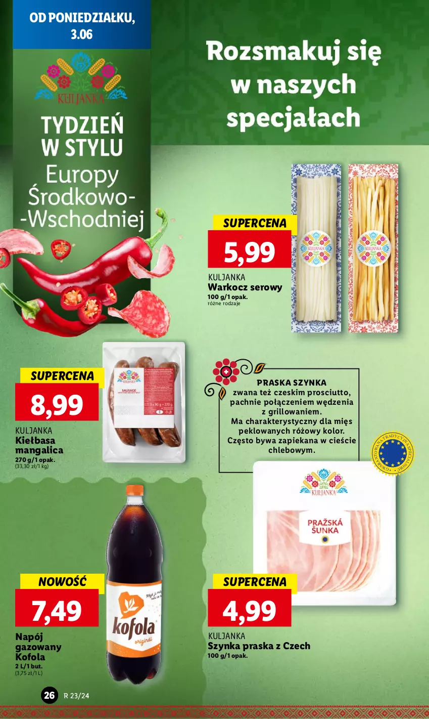 Gazetka promocyjna Lidl - GAZETKA - ważna 03.06 do 05.07.2024 - strona 28 - produkty: Chleb, Grill, Kiełbasa, Koc, Napój, Napój gazowany, Praska, Prosciutto, Ser, Szynka