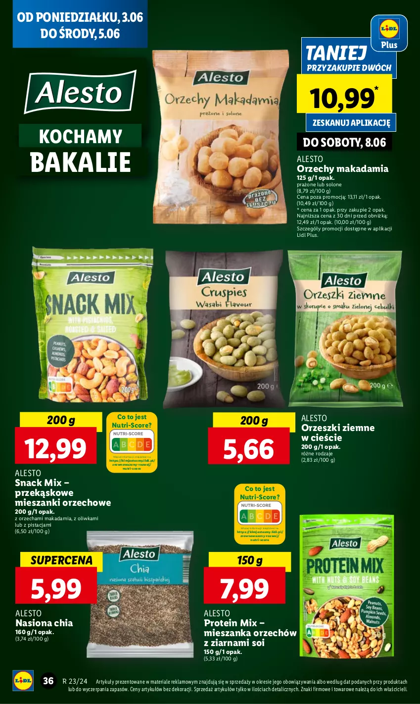 Gazetka promocyjna Lidl - GAZETKA - ważna 03.06 do 05.07.2024 - strona 40 - produkty: Chia, Koc, O nas, Orzeszki, Orzeszki ziemne, Wazon