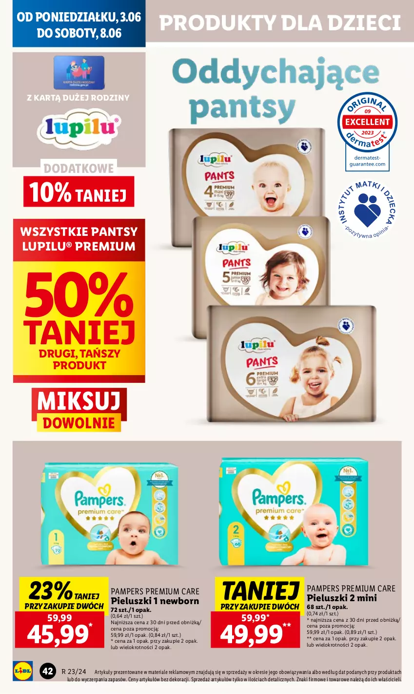 Gazetka promocyjna Lidl - GAZETKA - ważna 03.06 do 05.07.2024 - strona 46 - produkty: Dzieci, Pampers