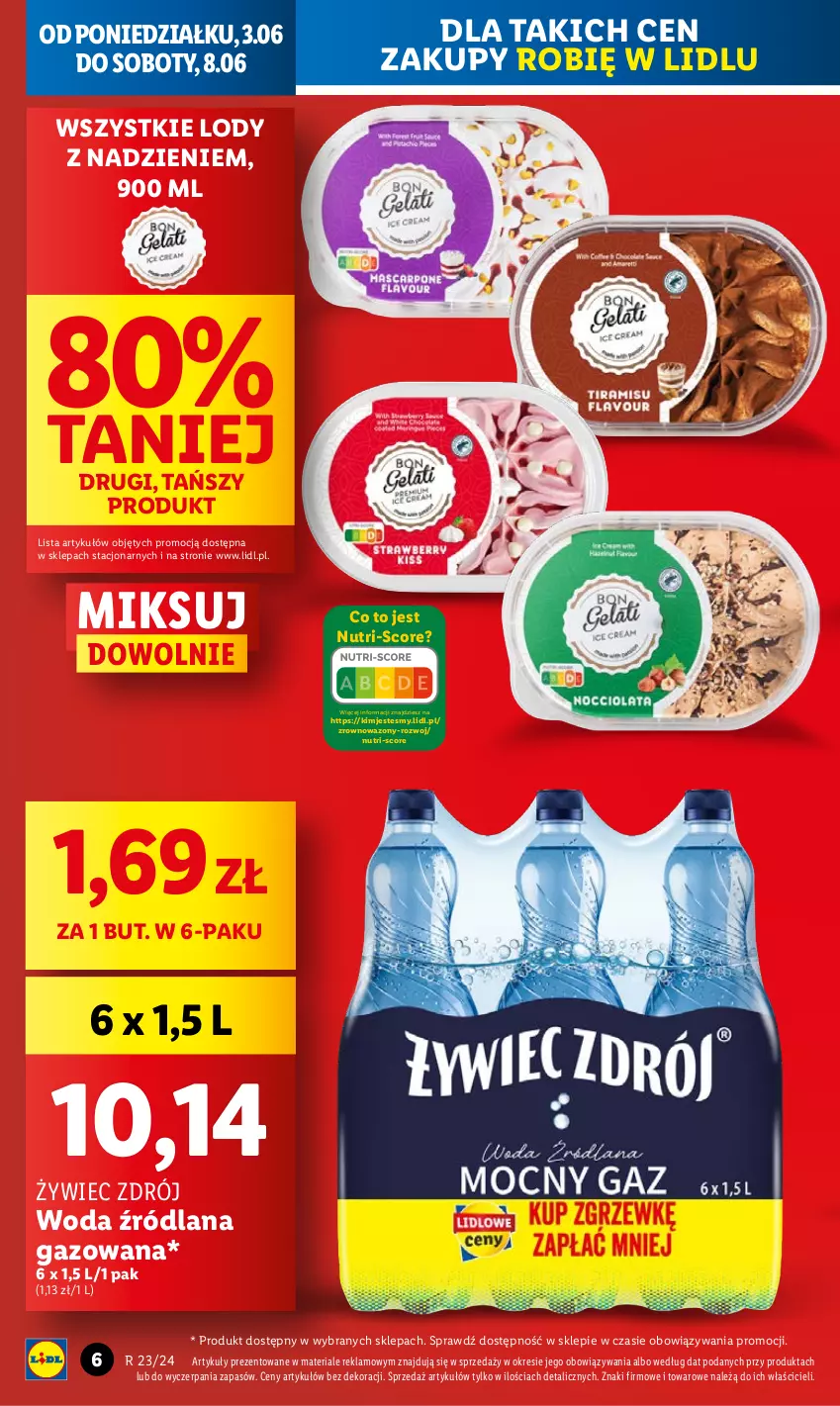 Gazetka promocyjna Lidl - GAZETKA - ważna 03.06 do 05.07.2024 - strona 6 - produkty: LANA, Lody, Wazon, Woda