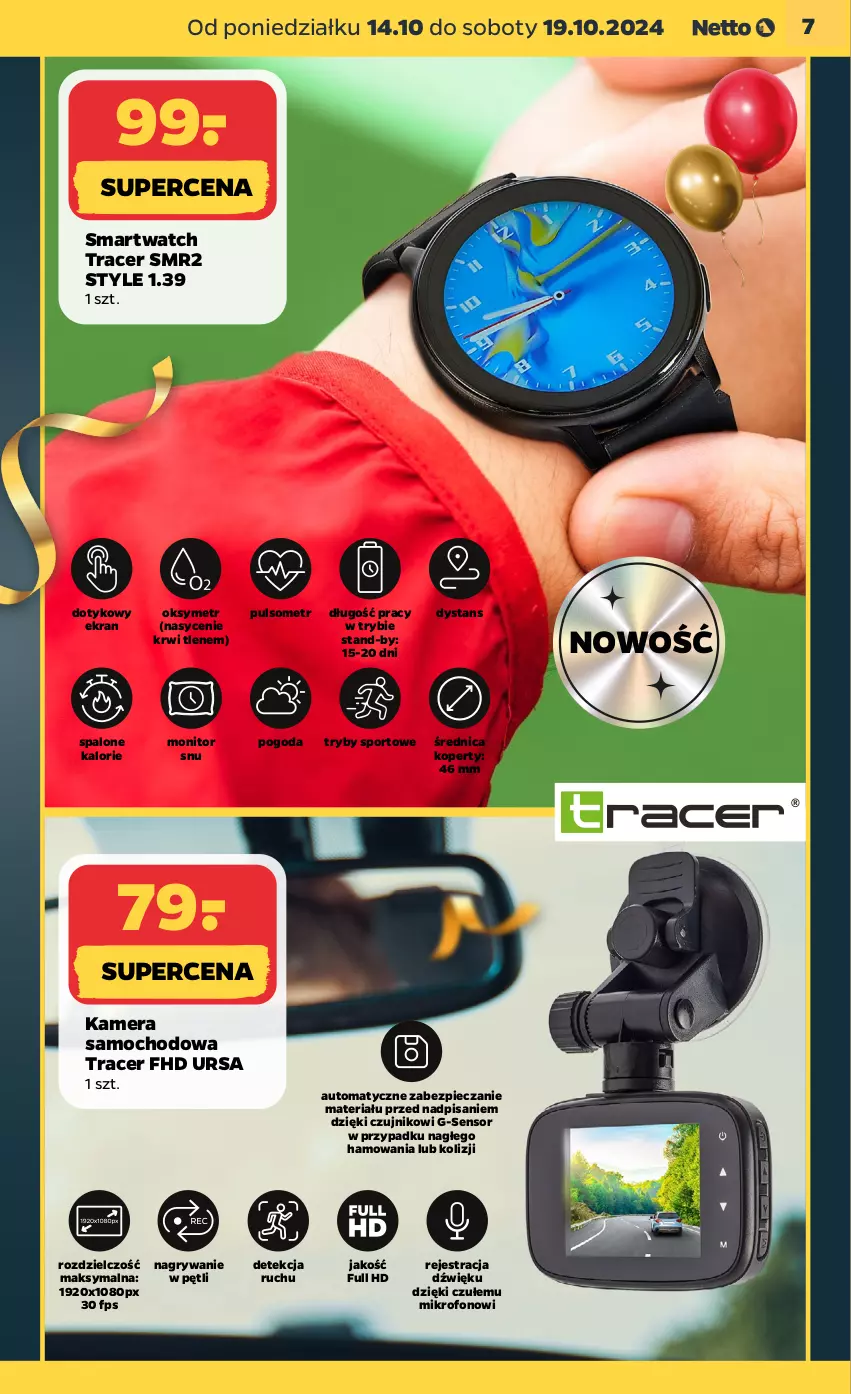 Gazetka promocyjna Netto - Akcesoria i dodatki - ważna 14.10 do 19.10.2024 - strona 7 - produkty: Acer, Gry, Kamera, Mikrofon, Monitor, Piec, Por, Smartwatch, Sport