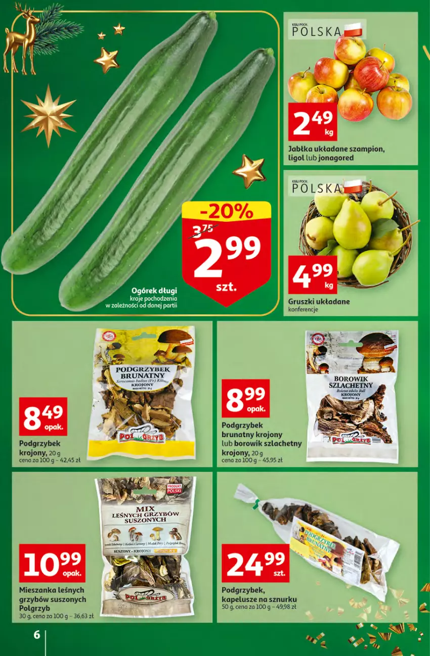 Gazetka promocyjna Auchan - Gazetka Magia Świąt Auchan Hipermarket - ważna 08.12 do 14.12.2022 - strona 6 - produkty: Gruszki, Jabłka, LG, Ligol, Szampion