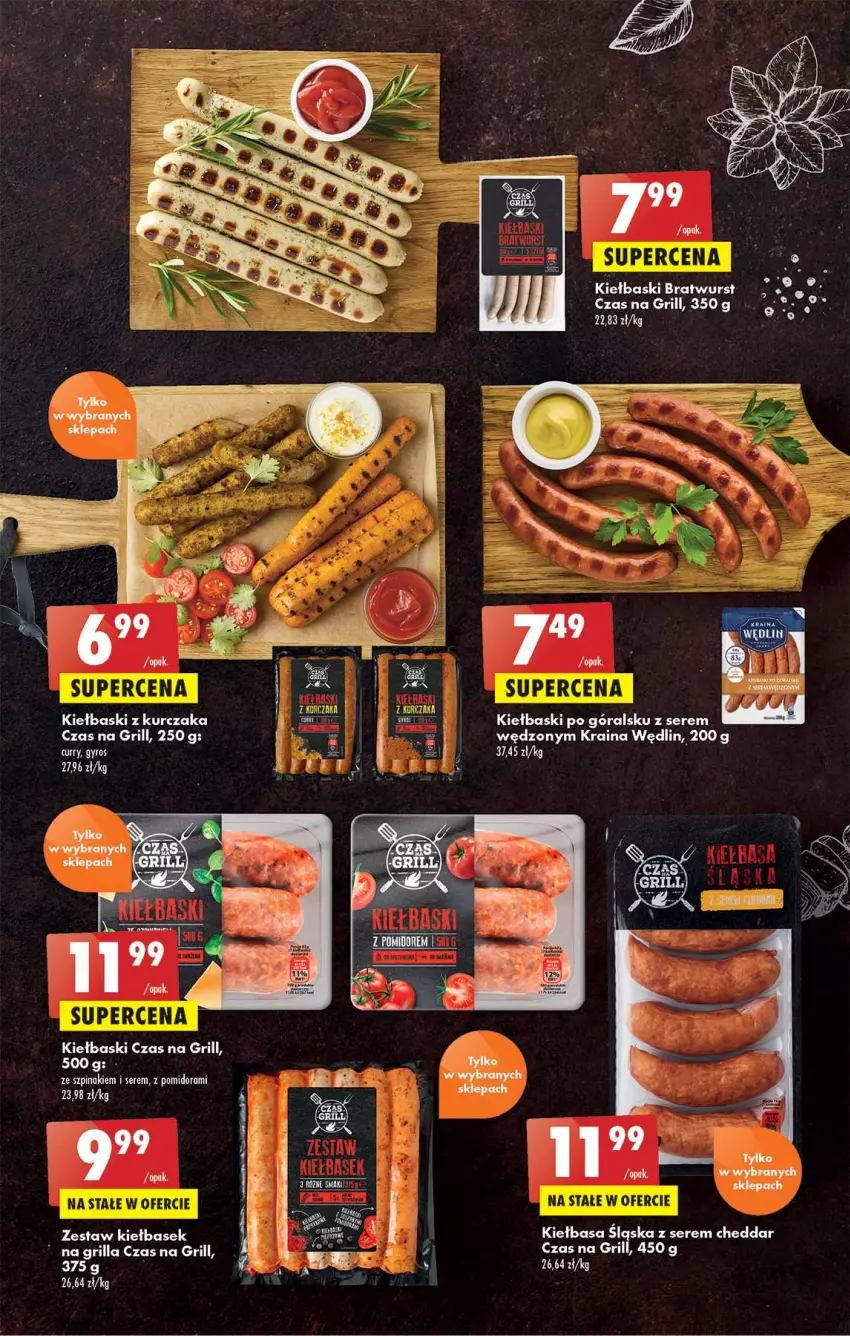 Gazetka promocyjna Biedronka - W tym tygodniu  PL - ważna 12.05 do 18.05.2022 - strona 15 - produkty: Cheddar, Grill, Gyros, Kiełbasa, Kiełbasa śląska, Kurczak, Ser, Szpinak