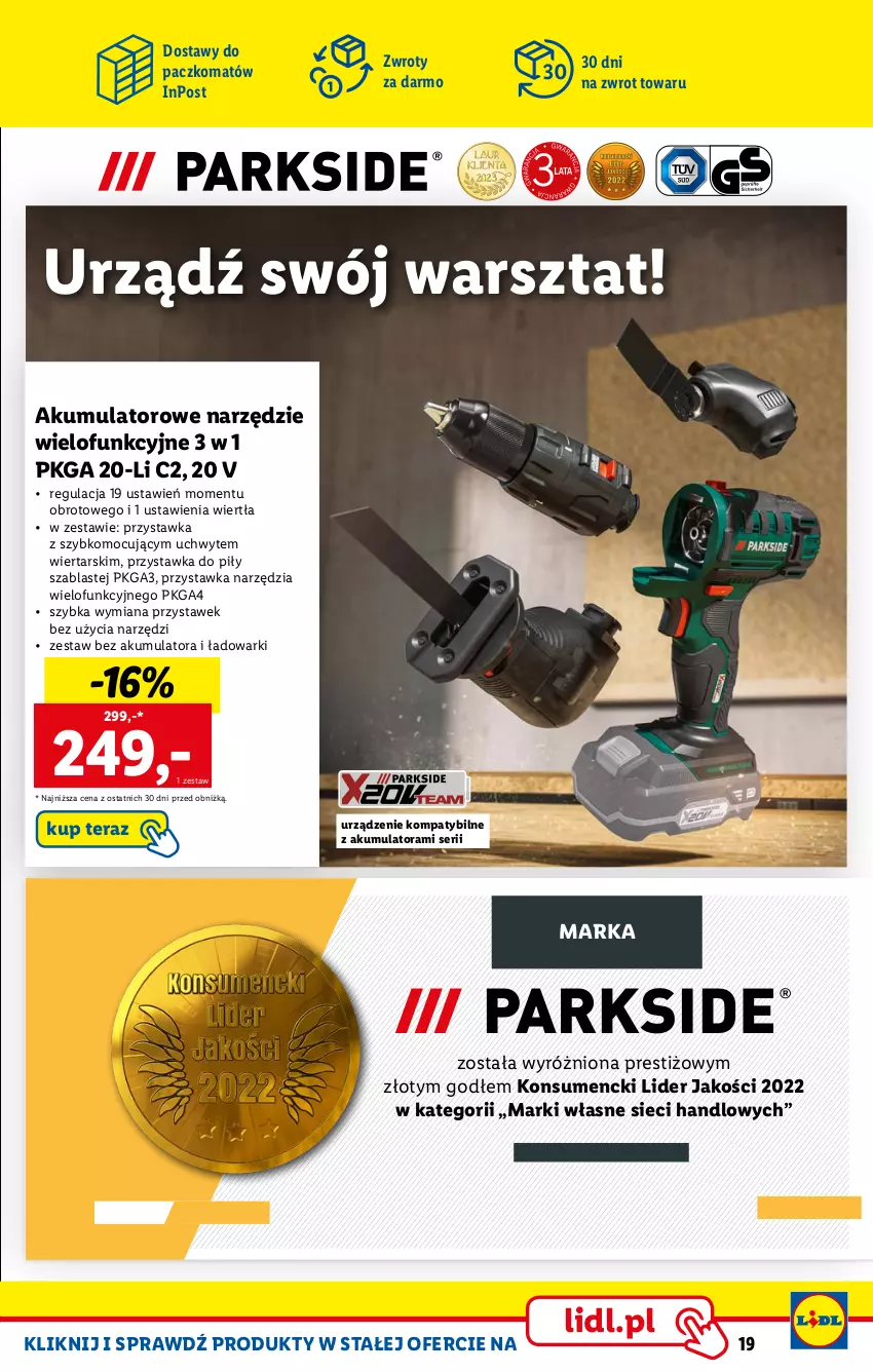 Gazetka promocyjna Lidl - KATALOG SKLEPU ONLINE - ważna 06.02 do 26.02.2023 - strona 19 - produkty: Akumulator, Ser, Tera