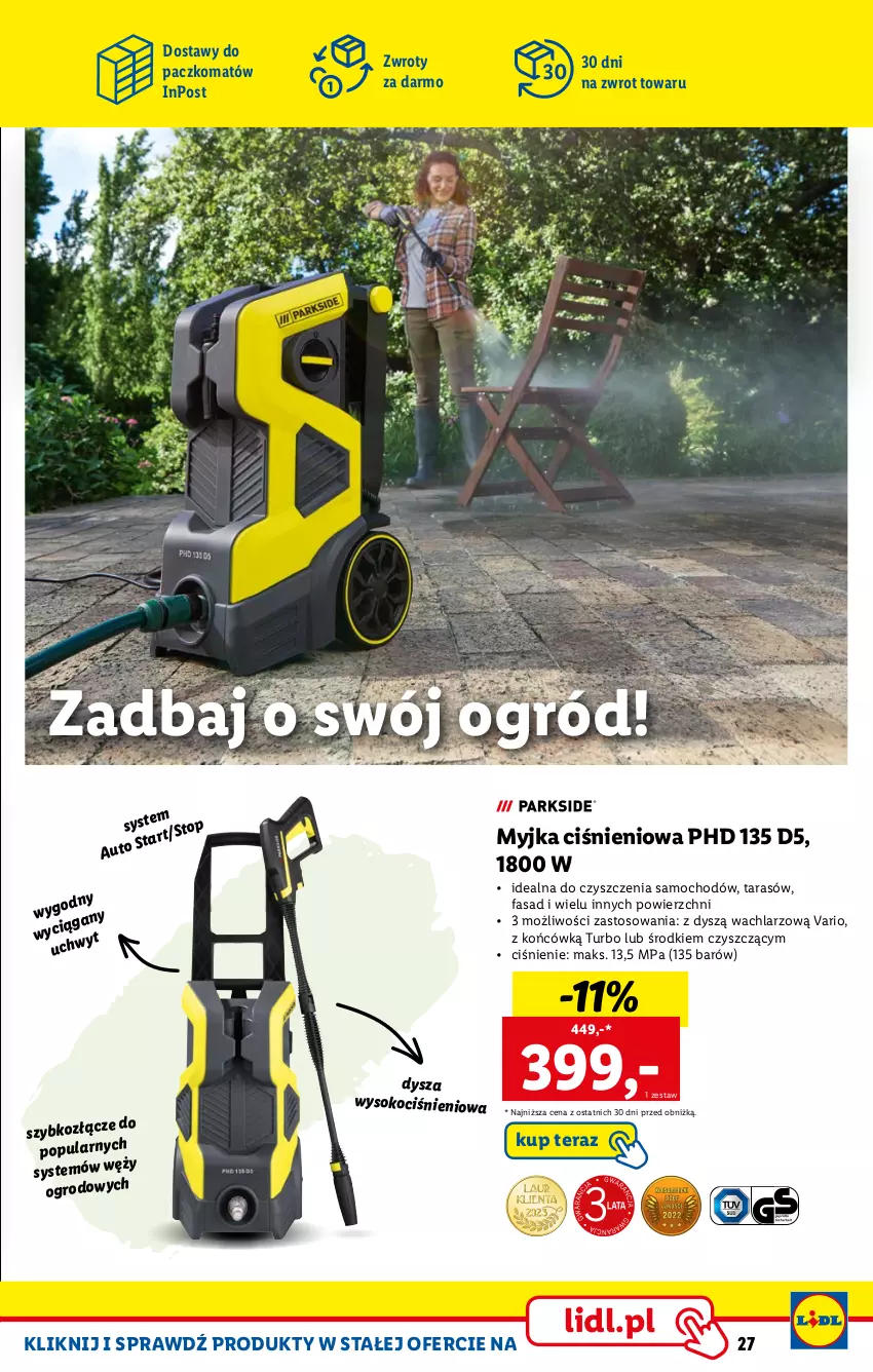 Gazetka promocyjna Lidl - KATALOG SKLEPU ONLINE - ważna 06.02 do 26.02.2023 - strona 27 - produkty: Fa, Koc, Myjka ciśnieniowa, Ogród, Sok, Tera