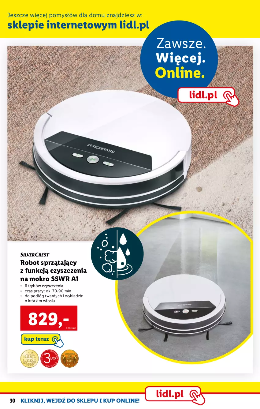 Gazetka promocyjna Lidl - KATALOG SKLEPU ONLINE - ważna 06.02 do 26.02.2023 - strona 30 - produkty: Robot, Robot sprzątający, Tera